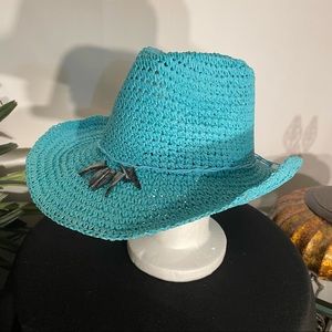 Angela & William Turquoise Cowboy Hat